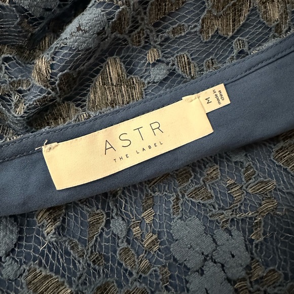 ASTR Blue Lace Romper - Picture 6 of 8